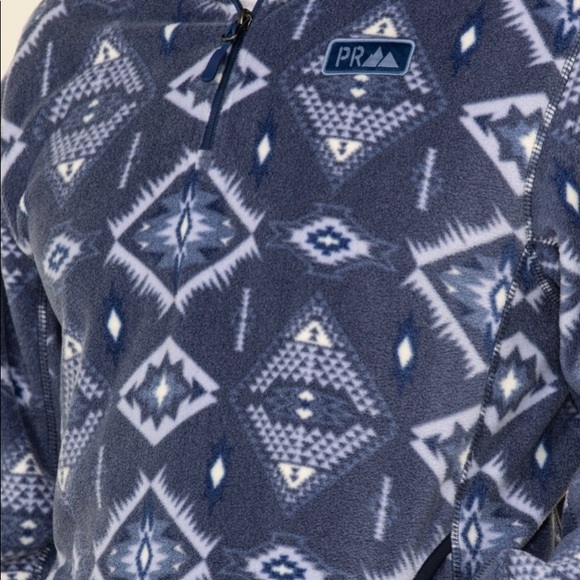 NWOT Powder Creek Outfitters Mens Aztec fleece 1/4 zip pullover XXL - Picture 2 of 4